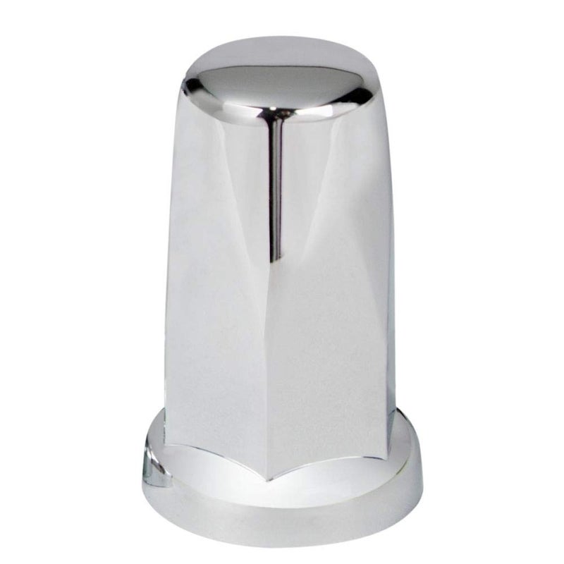 United Pacific 10059 - Wheel Lug Nut Cover Set - 33Mm X 3.25" Chrome Plastic Tall Nut Cover With Fla - Image 1